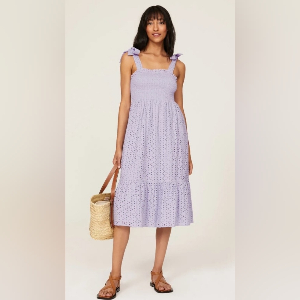 Slate & Willow Purple Smocked Dress